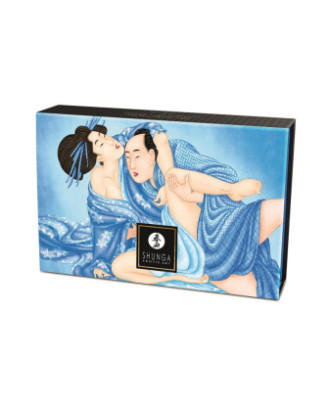 Mini Coffret poudre corporelle noix de coco et plumeau assorti 